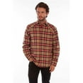 thumbnail image 1 of Scully 5343 TAN XXL Mens Plaid Flannel Shirt, Red & Tan - 2XL, 1 of 2