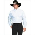 thumbnail image 1 of Scully RangeWear Mens White 100% Cotton Striped Bib L/S Formal Western Shirt M, 1 of 1