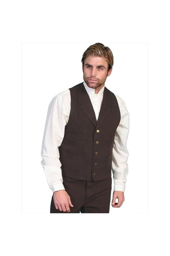 Scully Mens Rangewear Frontier Vest - Walnut - XL