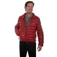 thumbnail image 1 of Scully Mens Red Lambskin Horizontal Ribbed Jacket L, 1 of 3