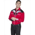thumbnail image 1 of Scully Mens Shirt Western Red Poly Blend Four Ace Embroidery L/S XL, 1 of 2