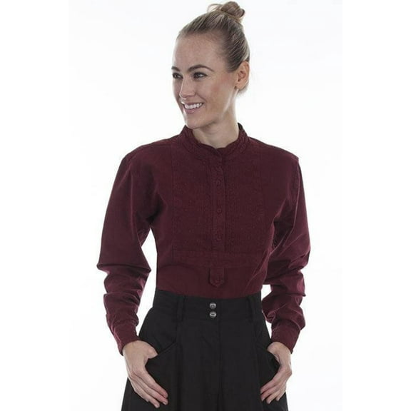 Scully Old West Shirt Womens Long Sleeve Embroidery Pullover RW577