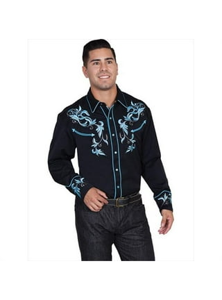 Scully Western Shirt P-665 - Black Rose Guitar House