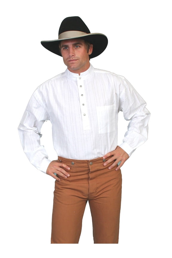 Scully RangeWear Mens White 100% Cotton Tombstone L/S Western Shirt XL