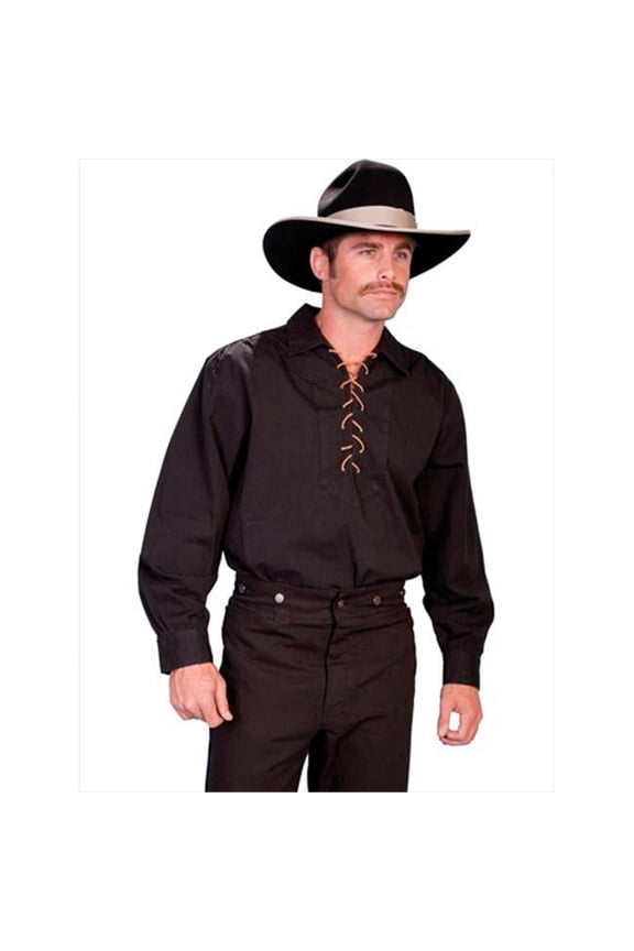 Scully RW021-BLK-L Men Rangewear Shirt - Black- Large