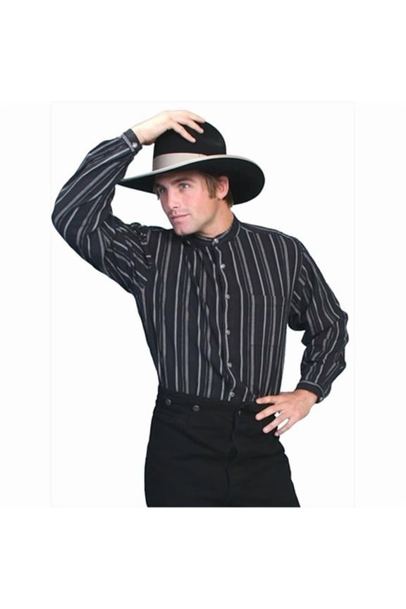 Scully RW025-BLK-L Men Rangewear Shirt - Black- Large