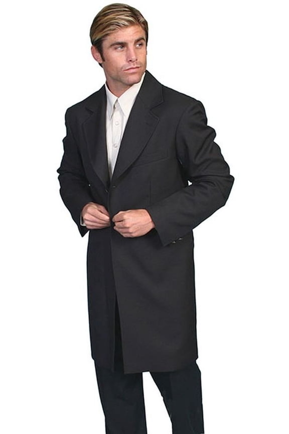 Scully Rangewear Men's Frock Coat Black, Black, 44