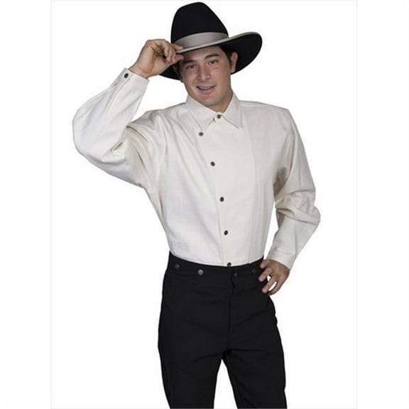 Rangewear By Scully Men's Rangewear Osnaburg Button Shirt Big And Tall - RW122X-NAT 3X