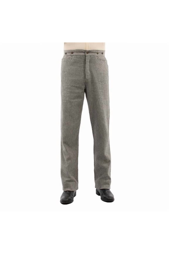 Scully RW353-LGR-34 Western Pants Mens Dobby Range-Wear, Light Grey - 34