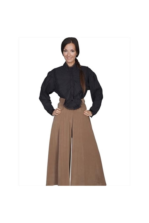 Scully RangeWear Womens Black 100% Cotton Western L/S Bridal Blouse M