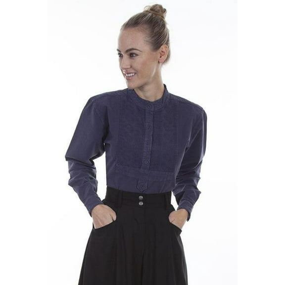 Scully RW577-BLU-S Women Rangewear Mollie Shirt - Blue, Small