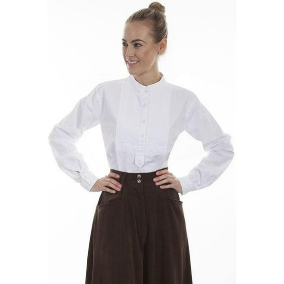 Scully RW577-WHT-XL Women Rangewear Mollie Shirt - White, Extra Large