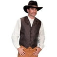 thumbnail image 1 of Scully Rangewear Men's Rangewear Paisley Button Vest Brown Large, 1 of 2