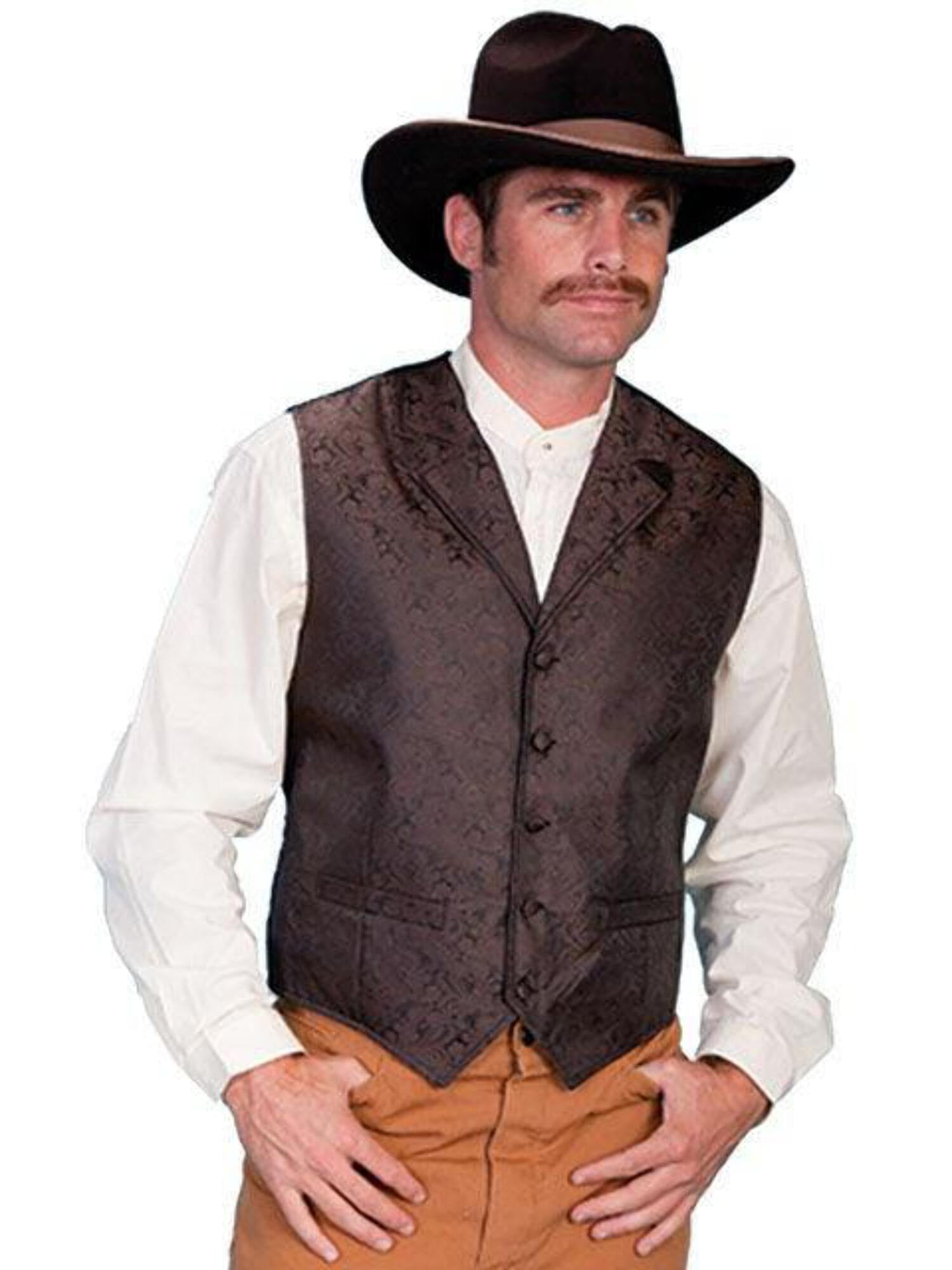 Rangewear By Scully Men's Wingtip Shirt - 100% Cotton Western Style Frontier Shirt