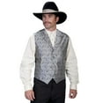 thumbnail image 1 of Scully Rangewear Men's Rangewear Paisley Button Vest Grey Large, 1 of 1