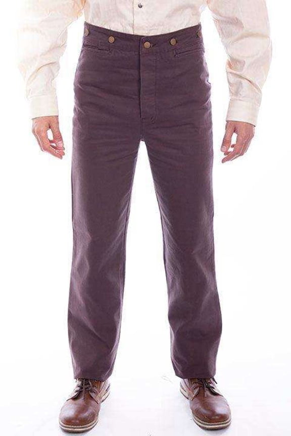 Scully Rangewear Mens Walnut 100% Cotton Big Durable Canvas Pants 44
