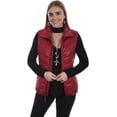 thumbnail image 1 of Scully L621-97-XL Ribbed Women Vest, Red Lamb - Extra Large, 1 of 4