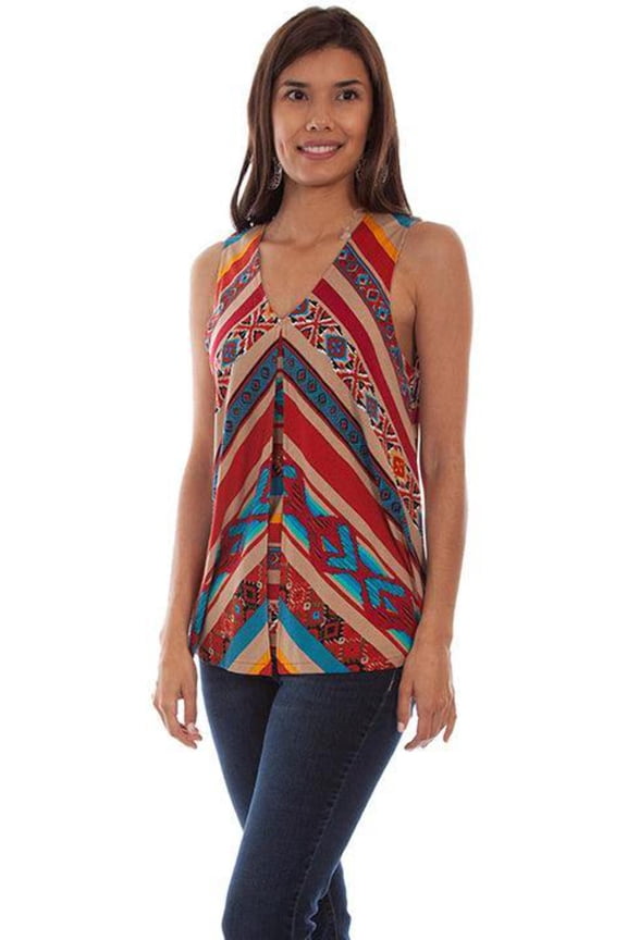 Scully HC681-SER-XXL Women Fly Away Serape Tank - 2XL
