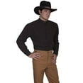 thumbnail image 1 of Scully Rangewear Men's Classic Pleated Bib Inset Frontier Shirt, Brown, 4X, 1 of 1