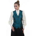 thumbnail image 1 of Scully RW606-TEA-XL Women Paisley Vest, Teal - Extra Large, 1 of 2