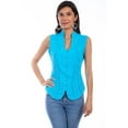 thumbnail image 1 of Scully Western Shirt Womens Cantina Tank Top Button L Turq F0_PSL-059 Turquoise, 1 of 2