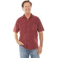 thumbnail image 1 of Scully  The Traveler Mens Short-Sleeved Shirt, Burgundy - Large, 1 of 1