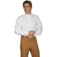 thumbnail image 1 of Scully Men's Wahmaker Pleated Front Puffed Sleeve Shirt, White, Large, 1 of 1