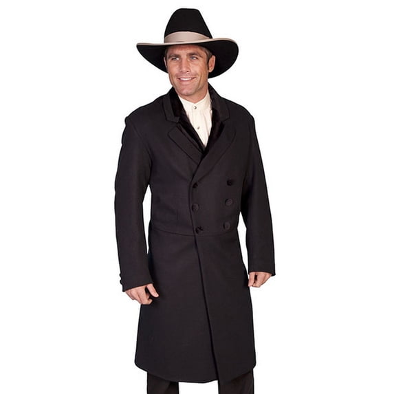 Scully Western Coat Mens Wool Double Breasted Button Front 511019