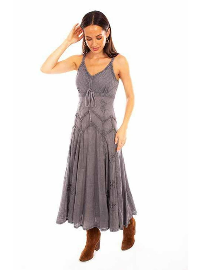 Scully Western Dress Womens Pretty Pullover Tank XL Gray F0_HC62