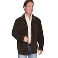 thumbnail image 1 of Scully Western Jacket Mens Leather Button Notch Lapel Bark 975-67, 1 of 3