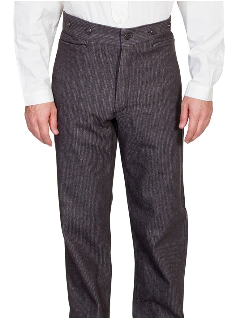 Scully Western Pants Mens Old West Button Fly Pockets Cotton 599602 ...