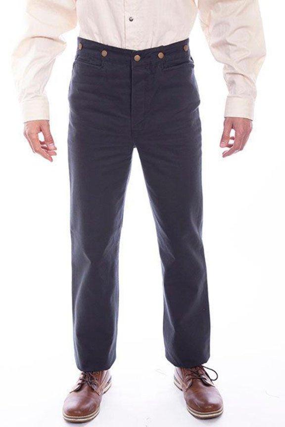 Scully Western Pants Mens Old West Durable Canvas Rugged RW040