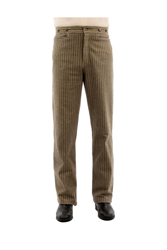 Scully Western Pants Mens Rail Stripe Rangewear 40 x 36 Taupe F0_RW354
