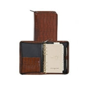 Scully Western Planner Exotic Print Dark Brown Croco 05_8002Z_0