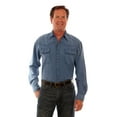 thumbnail image 1 of Scully Western Shirt Mens Cantina L/S Button L Light Wash Denim F0_CM7, 1 of 2