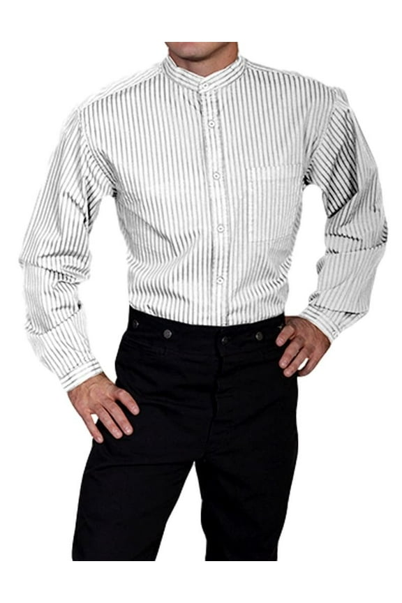 Scully Western Shirt Mens Long Sleeve Stripe Full Button RW221