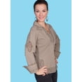 thumbnail image 1 of Scully Western Shirt Womens Long Sleeve Lace Trimmed Studded PSL-089, 1 of 3