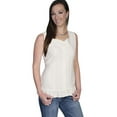 thumbnail image 1 of Scully Western Shirt Womens Sleeveless Ruffle Bottom Tank PSL-122, 1 of 2