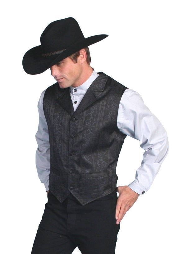 Scully Western Vest Mens Quality Masculine Stripe Vest Button RW112X