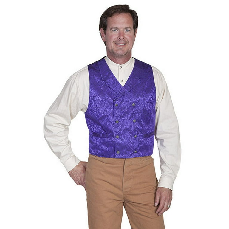 Scully Western Vest Mens Silk Jacquard Formal Dress Button 535344