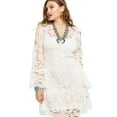 thumbnail image 1 of Scully Women's Honey Creek By Lace Crochet Long Sleeve Dress Ivory X-Large  US, 1 of 2