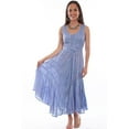 thumbnail image 1 of Scully Women's Lace-Up Jacquard Midi Dress Light Blue X-  US, 1 of 2