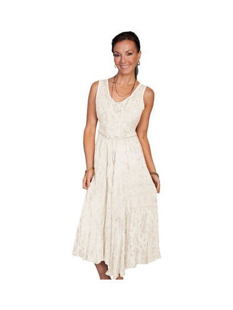 scoop back lace dress Ivory Bohemian Scoop Neckline Open Back Lace Wedding Dress main image 0
