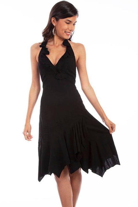 Scully Women's Peruvian Cotton Halter Midi Dress - PSL-054 WT US