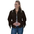 thumbnail image 1 of Scully Womens Expresso Suede Hand Laced Jacket L, 1 of 2