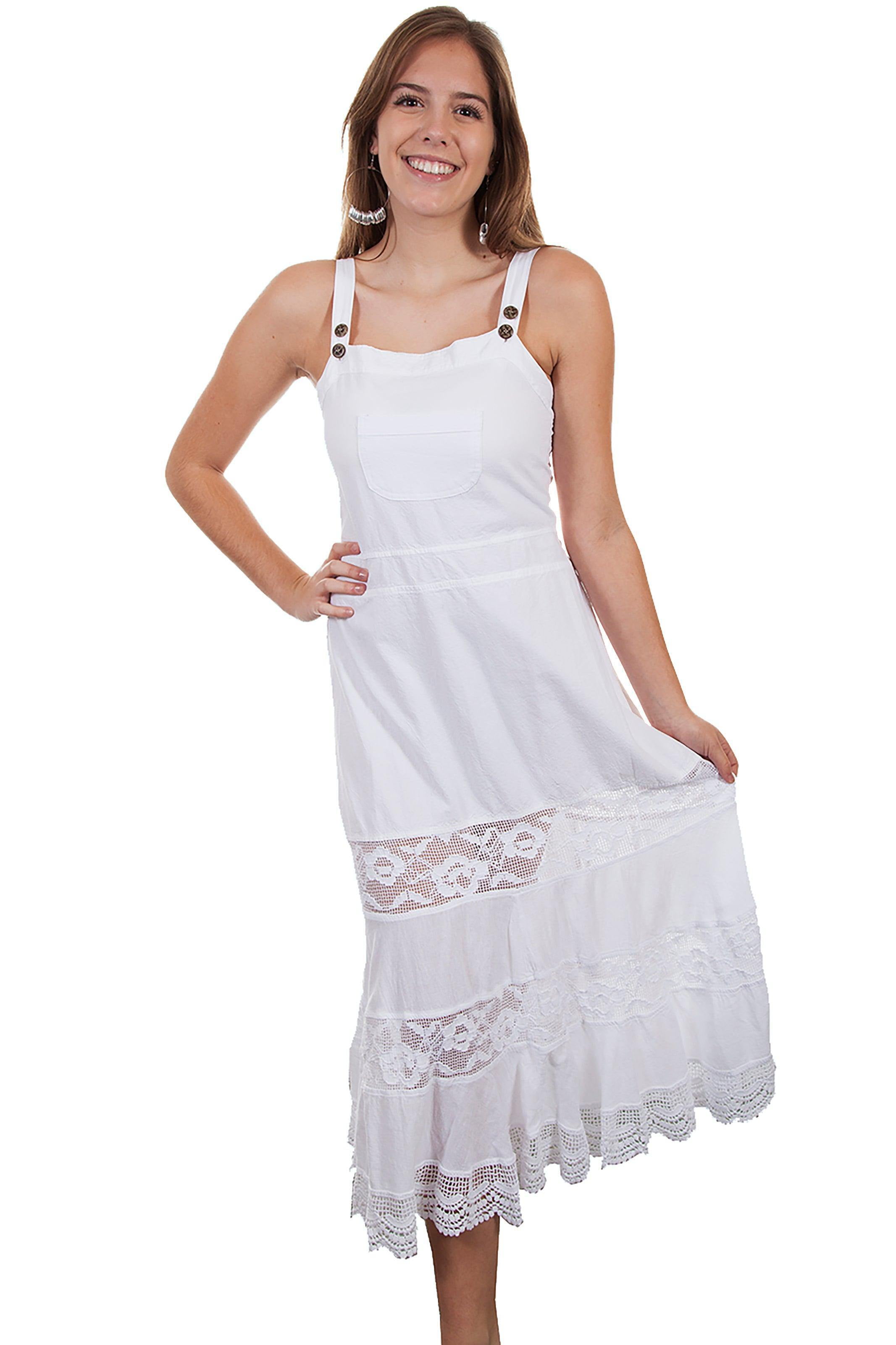 chinese dress ladies Women's Cantina Collection Dress: Halter Style with Ruffle, White main image 1