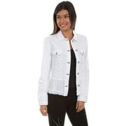 Scully Womens White Cotton Blend Contemporary Jacket L