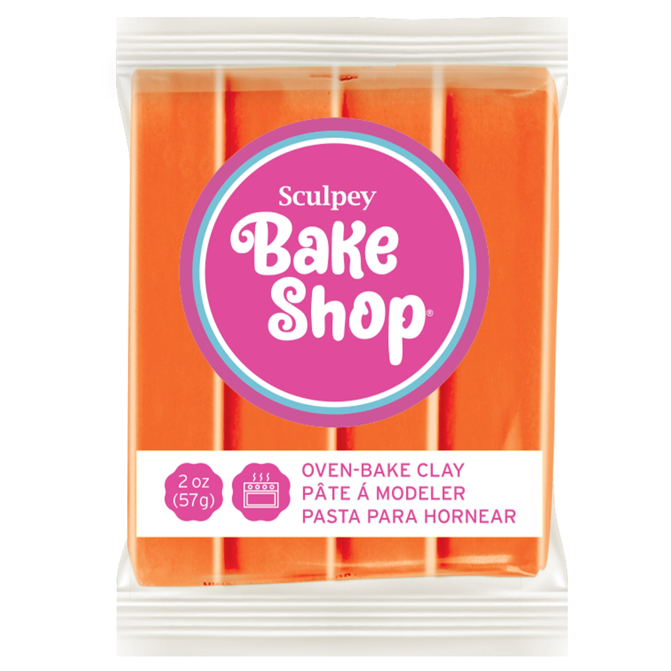 Sculpey Bake Shop Oven Bake Polymer Clay Orange 2 oz