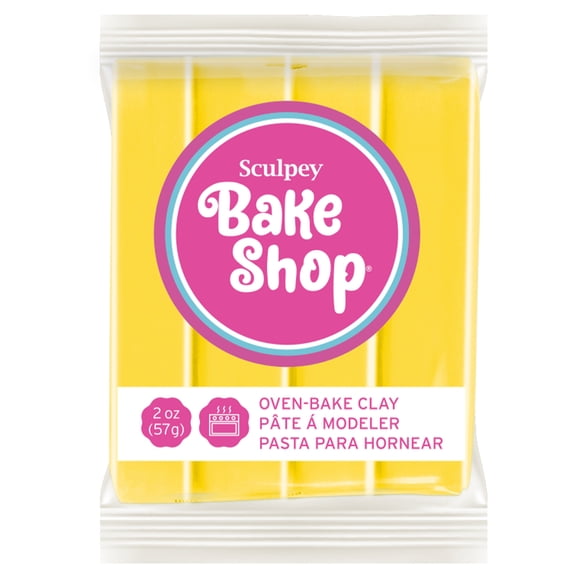 Sculpey Bake Shop Oven Bake Polymer Clay Yellow 2 oz