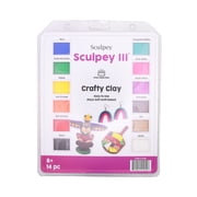 Sculpey Brand Crafty & Oven Bake Clay Variety Pack, 14 Count Age Group +8